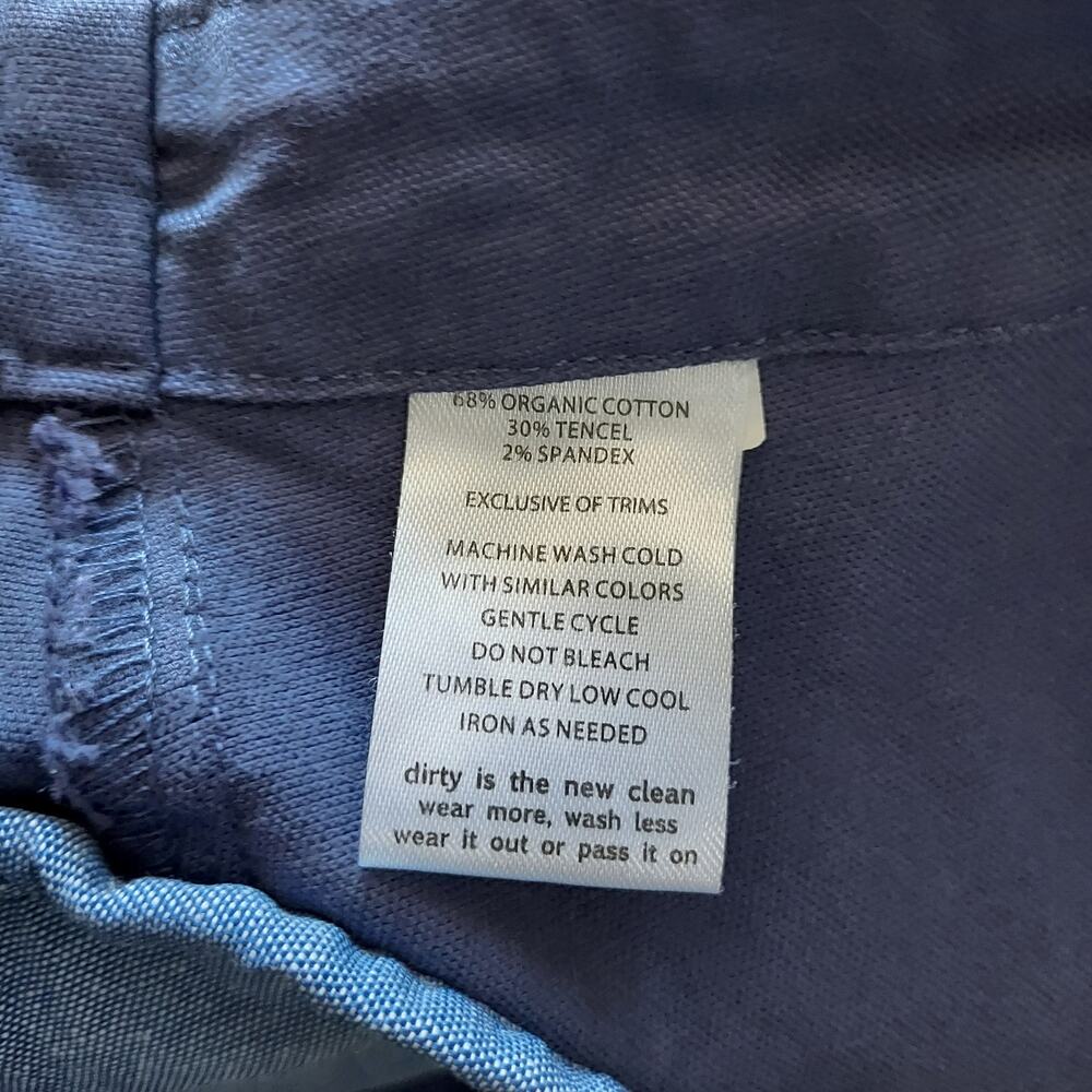 Toad & Co Navy Blue Skirt w/Accent Buttons Size 4 - Picture 6 of 6